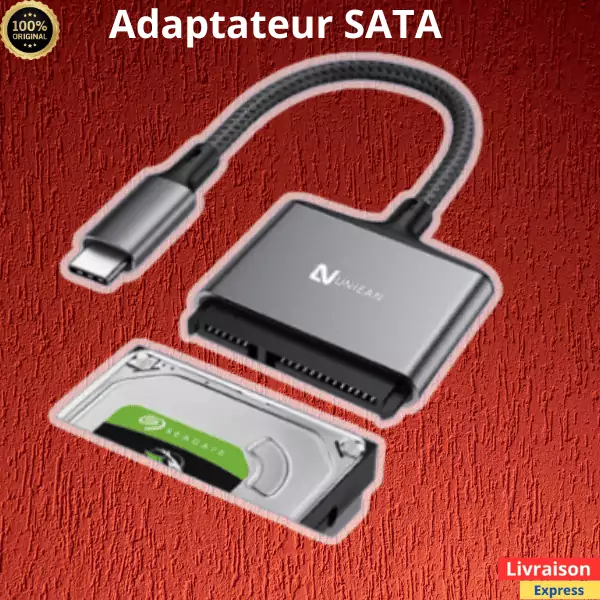 Câble Usb C Sata 2.5 | disque dur pc| – Image 2