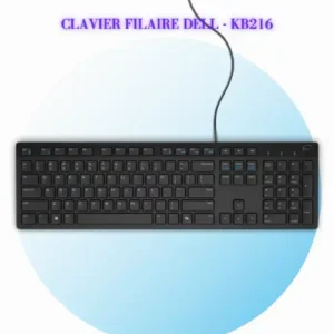 Clavier filaire Dell - KB216 - français AZERTY - noir
