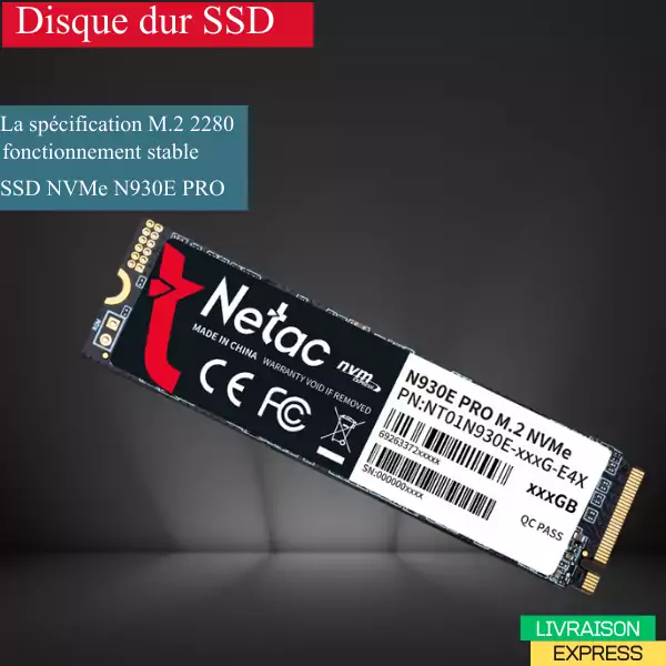 Netac N930E PRO NVMe SSD 512GO