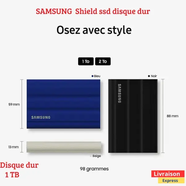 SSD Externe T7 Shield 1TB – Image 3