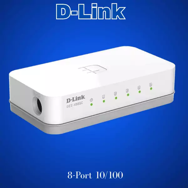 D-Link 8-Port 10/100 Mbps Unmanaged Desktop Switch DES-1008C – Image 3
