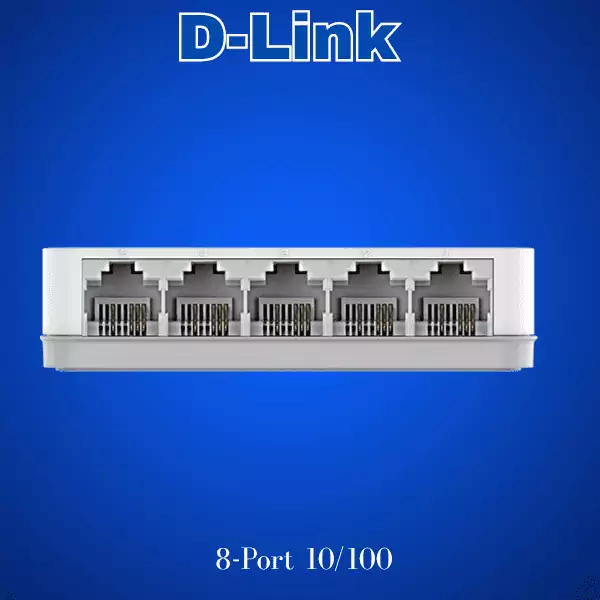 D-Link 8-Port 10/100 Mbps Unmanaged Desktop Switch DES-1008C – Image 2