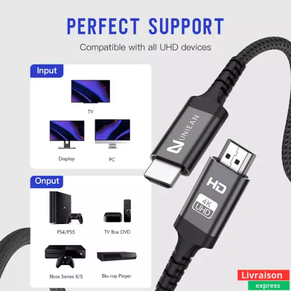 Cable HDMI @4K 2m et 3m – Image 3