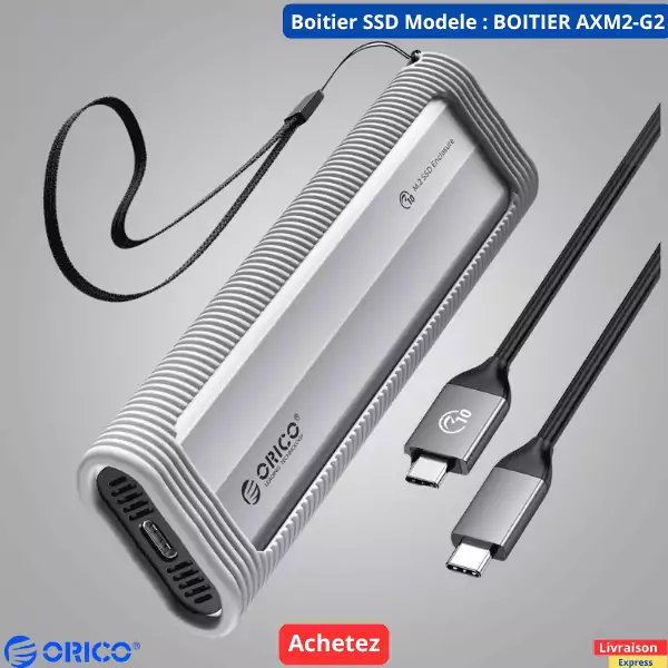 ORICO Boitier M2.nvme 2 en 1 M2nvme & M2sata