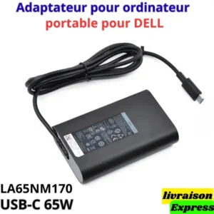 Adaptateur secteur d'origine pour Dell Latitude 3120 2-en-1, 2 V, 3,25 A, 65 W, adaptateur secteur pour ordinateur portable