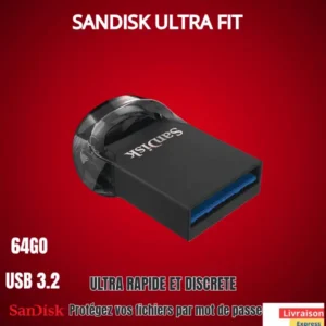 Clé USB: Sandisk ultra fit 64GO