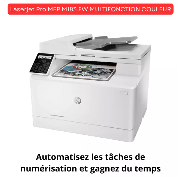 Laserjet Pro MFP M183 FW Imprimante MULTIFONCTION COULEUR