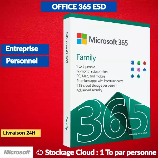 Microsoft 365 Famille 32 bits/x64