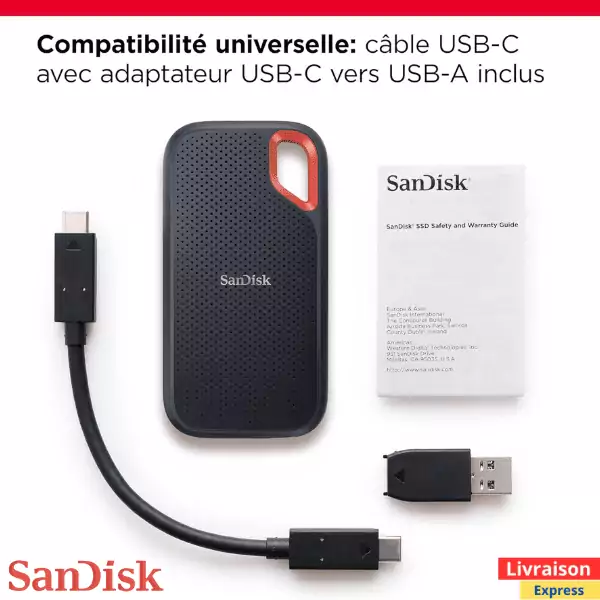 SanDisk Extreme Portable SSD 1TB