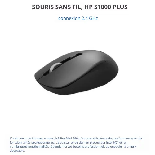 Souris sans fil HP S1000 Plus