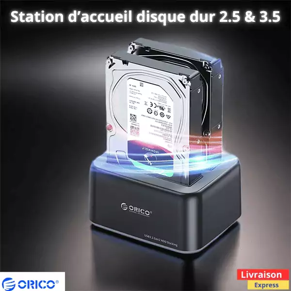 ORICO Station d&rsquo;accueil 2,5« /3,5 » SATA HDD/SSD