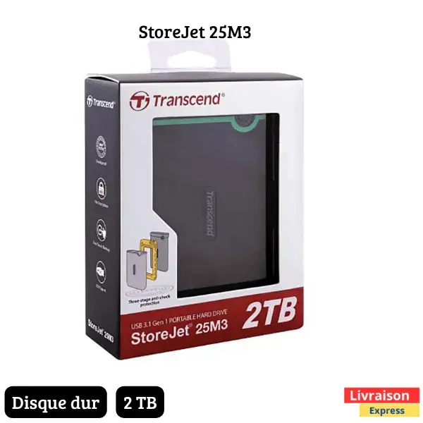 Disque Transcend StoreJet 25M3 2To