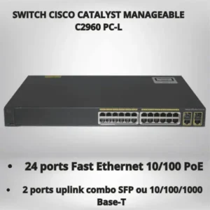 Switch Manageable Cisco Catalyst WS-C2960+24PC-L – 24 Ports PoE