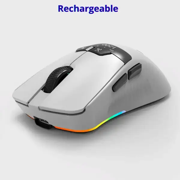 Souris Gaming 7D Sans Fil 3-en-1 – 26 000 DPI, RGB