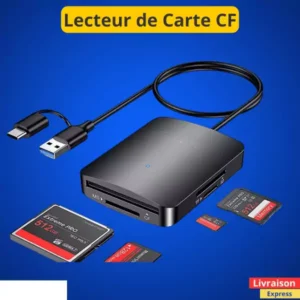 Lecteur de Carte CF/MicroSD/SD USB A et OGT USB C v3.2