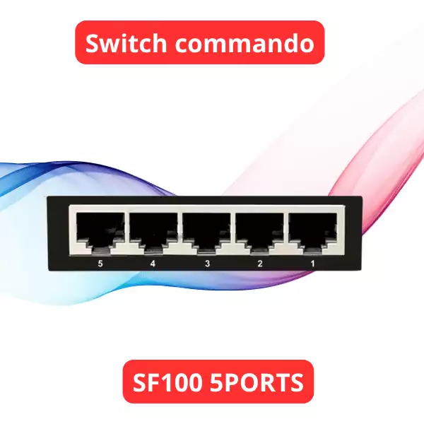 Switch réseau commando, adaptateur SF100-5, 5 ports